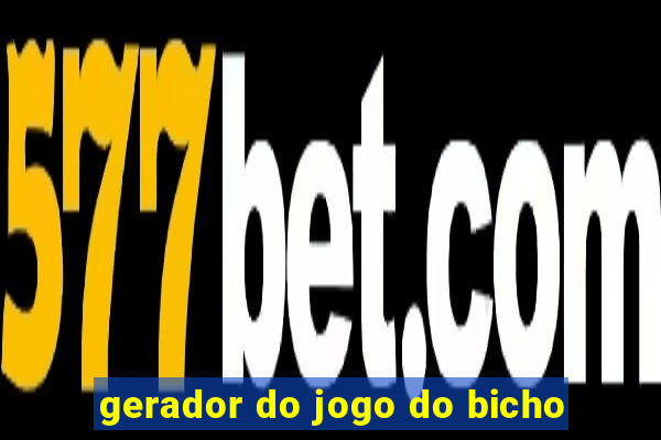 gerador do jogo do bicho